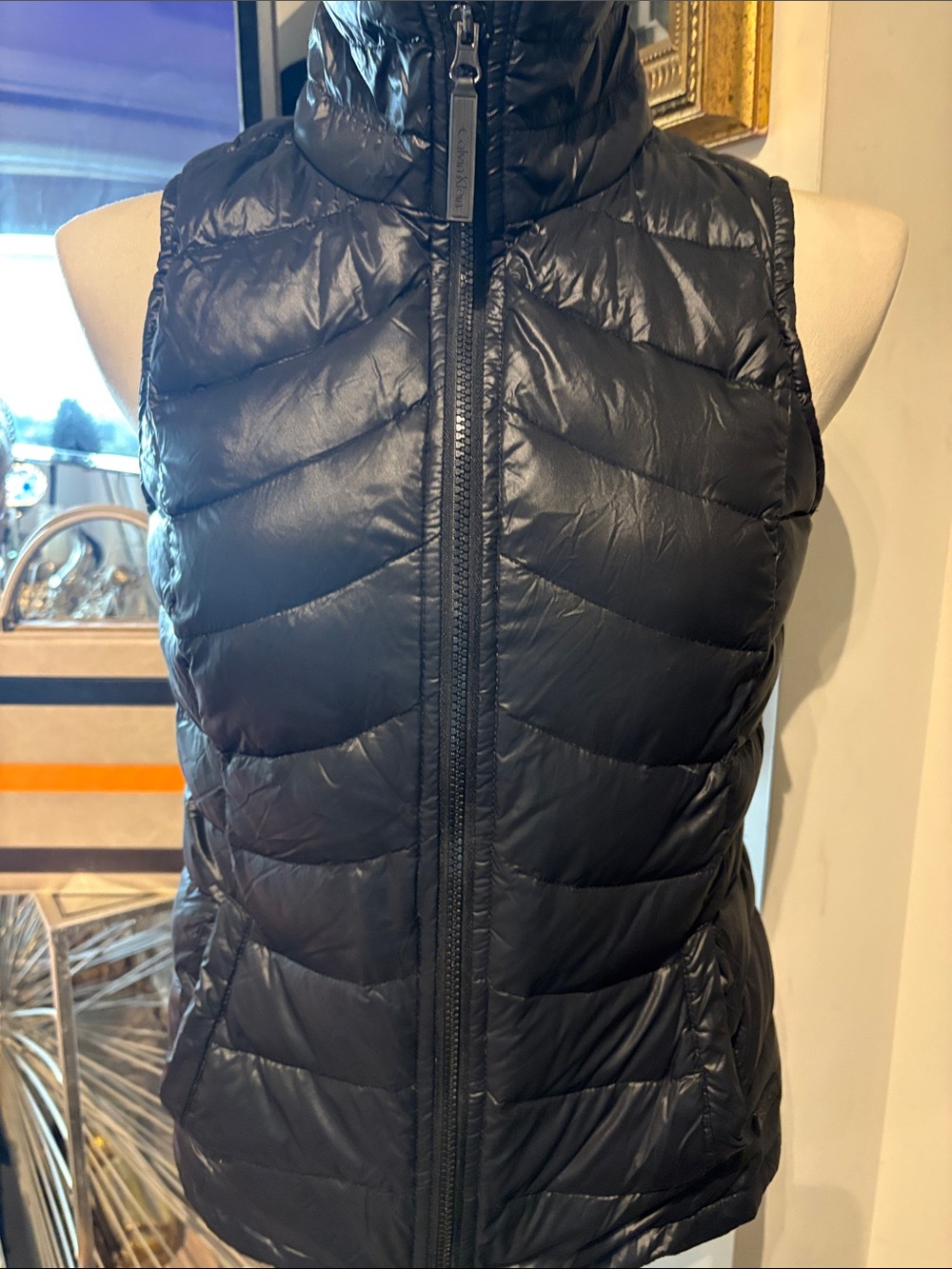 Calvin Klein Black Quilted Puffer Vest